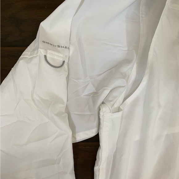 New With Tags Columbia Men's Fishing Omni-Shade Button Up Shirt White Size XXL - Picture 5 of 7